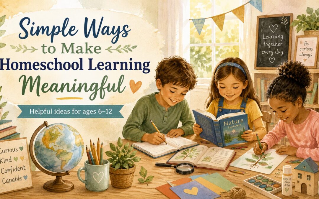 Simple Ways to Make Homeschool Learning Meaningful for Ages 6–12